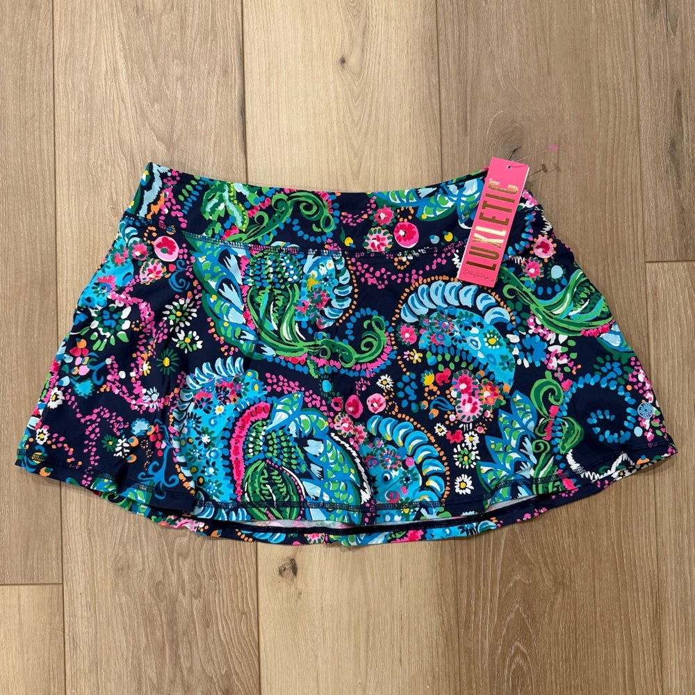 Lilly Pulitzer Luxletic Aila Skort Take Me to the Sea